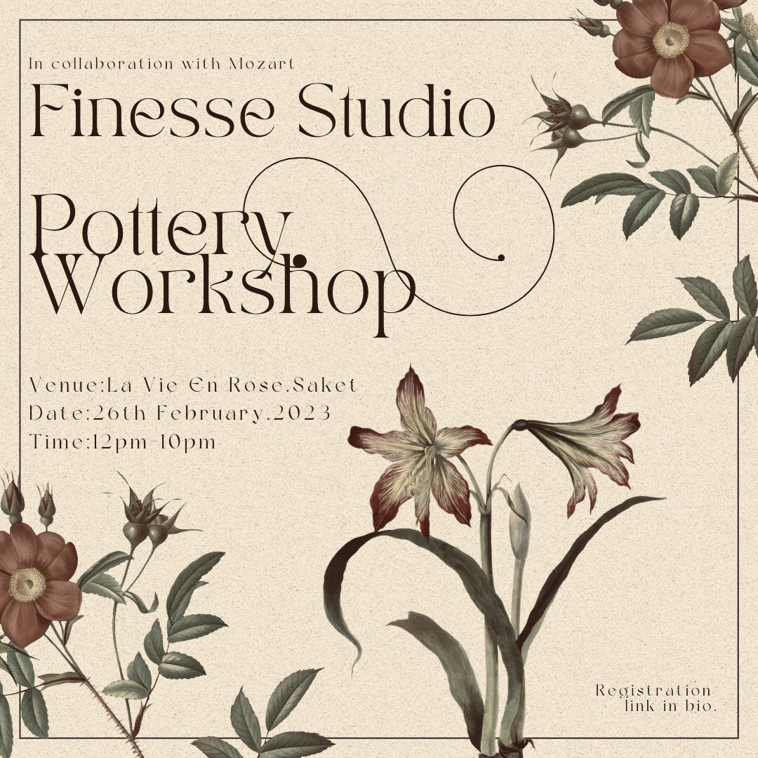 enactus_rlac's tweet photo. Brace yourselves for a yet another pottery workshop by The Finesse studio in collaboration with Mozart.  
Limited slots available.
Registration link -https://t.co/hIg7N982GD https://t.co/65r0fhUhUZ