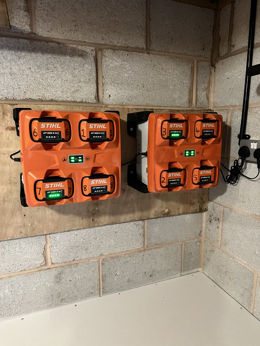 CountyGrounds's tweet image. Stihl batteries charging as we embrace investing in petrol free kit. @STIHL_GB @radmoretucker