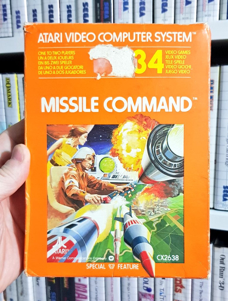 8BitBoyUK's tweet photo. #AtariTuesday and here is one of my favourite, Missile Command on the Atari 2600. Any other fans out there? https://t.co/Gz1rxg8cbt