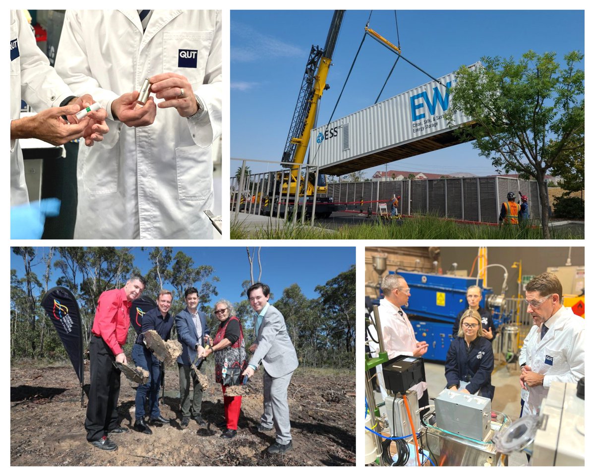 ESIAsiaPacific's tweet photo. ESI 2023: 1st of ESI’s long-duration, grid-scale batteries completed the final stage of commission, transporting 10 production batteries transported to a pilot site,  &amp; Deputy Premier Steven Miles visits!
#queensland #energystorage @QldGov @ESS_info 
https://t.co/fJum9Oh1mJ https://t.co/e9oEWAxtyW