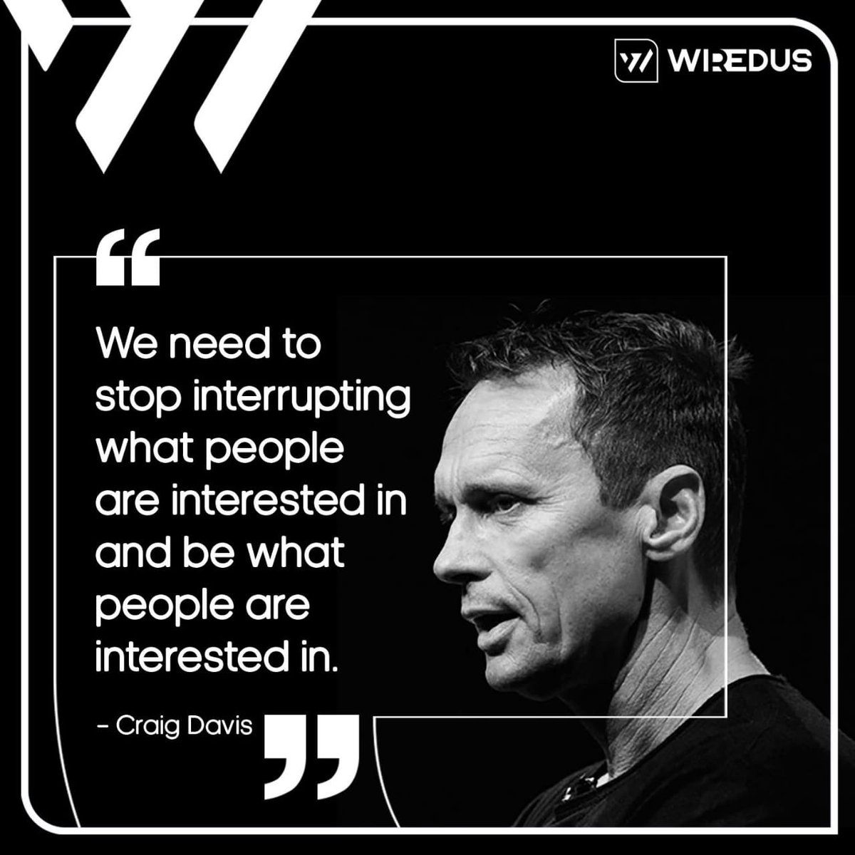 WiredusL's tweet photo. Marketing is less about re-inventing the wheel and more about getting the spokes of your particular wheel right! 📝
#digitalmarketingagency #wiredus #creativelyinspired #digitallyfueled #alwaysconnected #getwired #marketingagency #marketing #quotes #craigdavis #marketingquotes https://t.co/stpZDuqwOZ