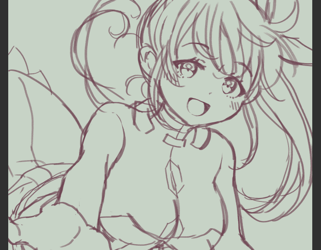 なの誕ラフ描きかきφ(‾▽‾)
どなたかと構図被ってないかしら…毎回似たような絵になりがち… 