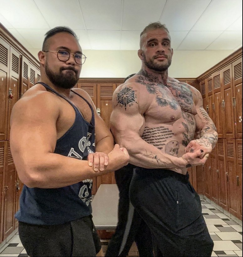 6ft1 300+ pounds of ripped jacked dense tatted flesh is why I have the ...