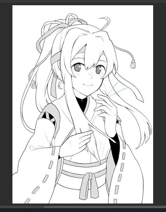 ごねごね描いてる 