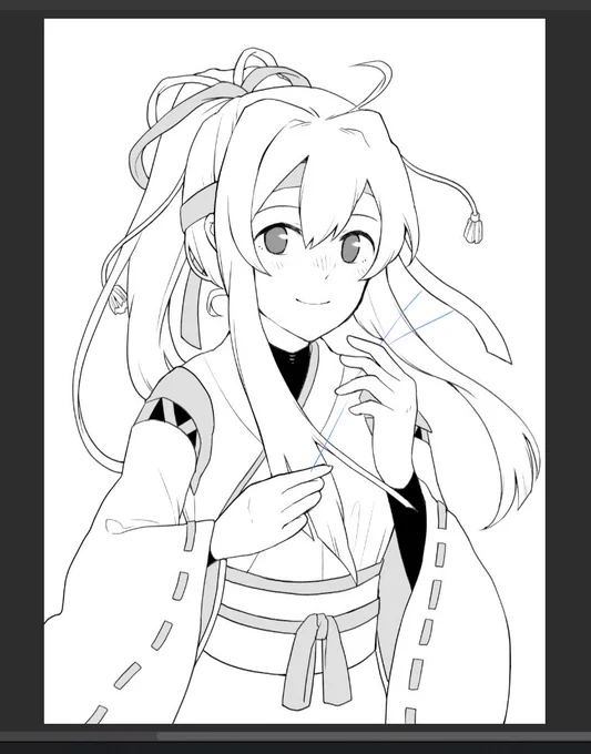 ごねごね描いてる 