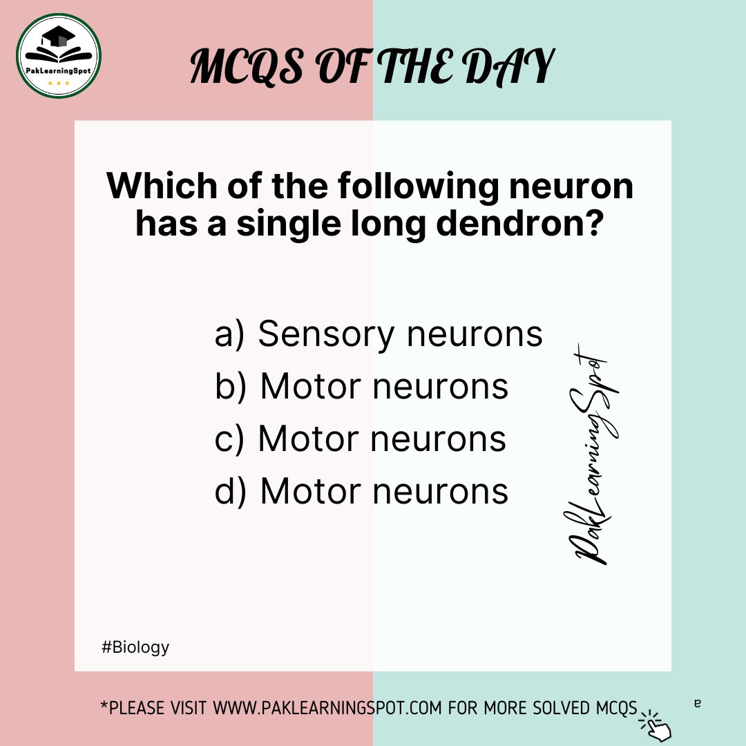 theplsacademy's tweet photo. Drop a comment with the correct option and Visit PakLearningSpot Website MCQs Bank for more solved questions. It will help you in the MCQs retention and your visual memory
#PakLearningSpot #PLS #MCQsBank #Biology #MDCAT #NUST #ECAT https://t.co/SUuv6KlDkf