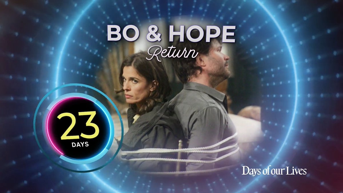 RT @DaysPeacock: Bo and Hope kick off their return to #DaysofourLives on March 16! #Days @peacock https://t.co/LcetzwLZPX