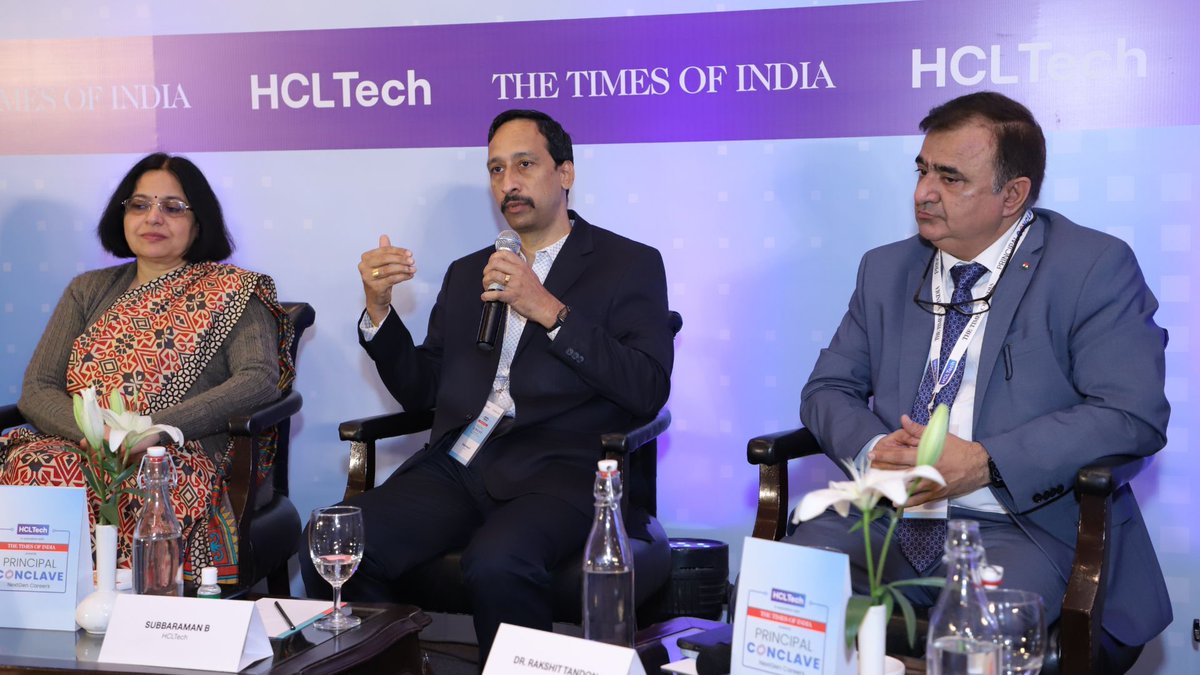 hcltech's tweet image. As part of our TechBee program, we partnered with the Times of India to organize Principal Conclave in Delhi on February 9, where prominent personalities from the field of education deliberated on Supercharging NextGen Careers for the youth. #HCLTech #HCLTechBee #TimesOfIndia