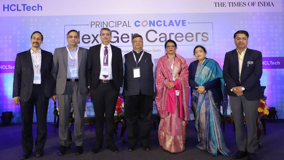 hcltech's tweet image. As part of our TechBee program, we partnered with the Times of India to organize Principal Conclave in Delhi on February 9, where prominent personalities from the field of education deliberated on Supercharging NextGen Careers for the youth. #HCLTech #HCLTechBee #TimesOfIndia