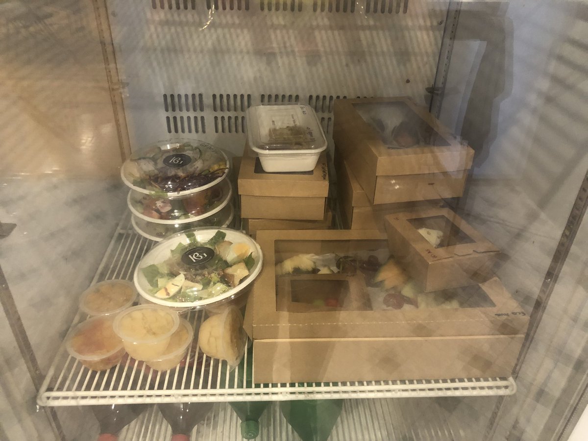 We have this much leftover food from one 14 person session today. Thankfully we partner with <a href="/OzHarvest/">OzHarvest</a> so they can redistribute it to people in need. Corporate catering is nuts.
