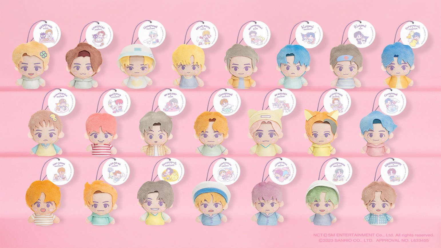 NCT×サンリオ アクリルクリップ ジェヒョン やすかろ