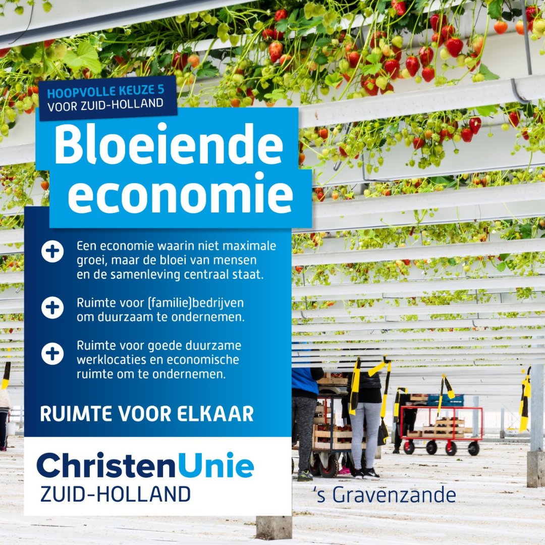 Elke week een speerpunt! Tot aan de verkiezingen geven wij aandacht aan wat wij belangrijk vinden.

Wat is de tofste onderneming bij u in de buurt? Laat het ons weten!

#PS2023 #Ruimtevoorelkaar #christenunie