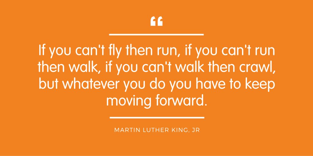 We all have to start somewhere - sometimes baby steps are the best steps #wisewords #entrepreneur