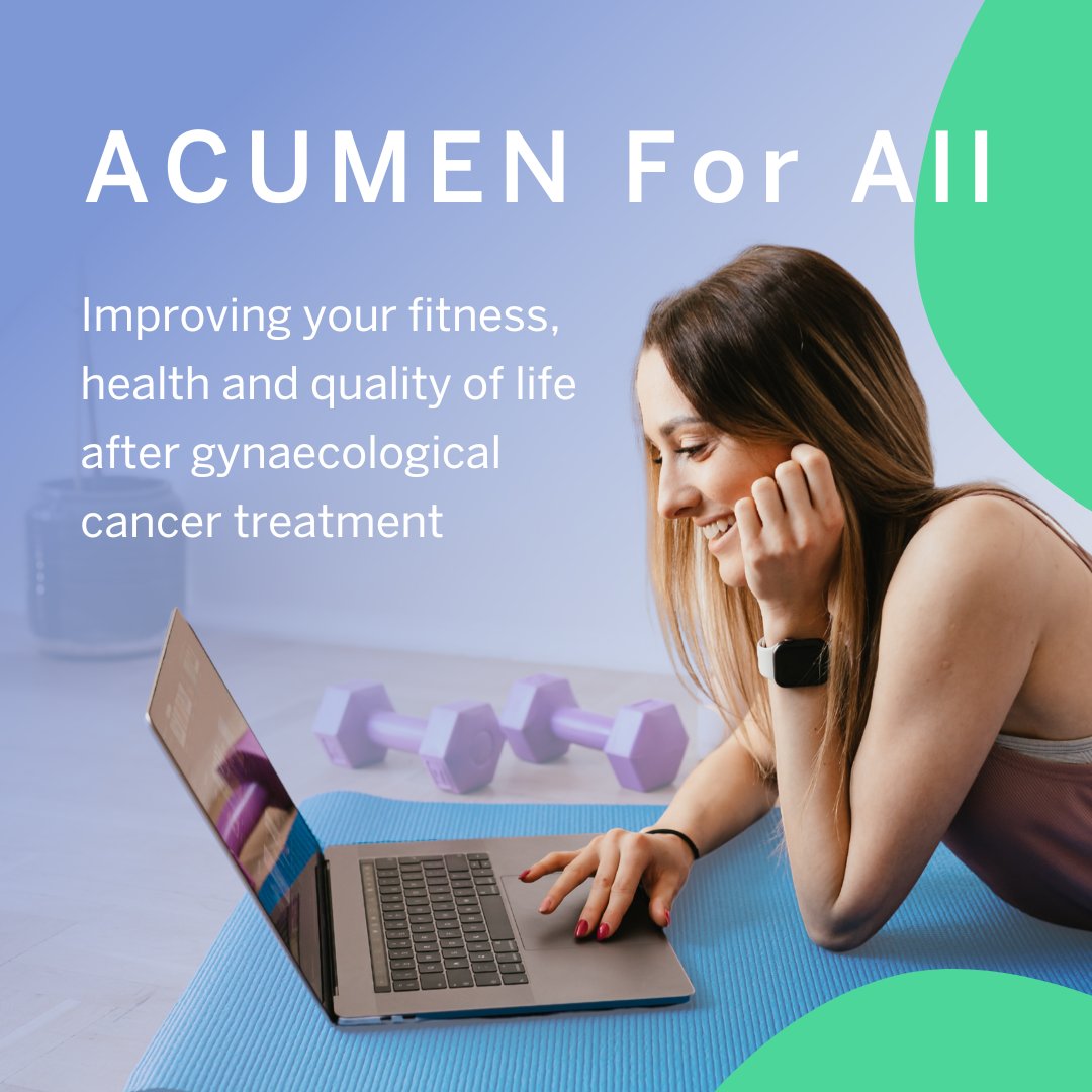 Wesley Research Institute (@wesleyresearch) on Twitter photo The ACUMEN For All Study allows you to:
β
 Work on exercise sessions tailored to you
β
 Receive guidance from a qualified exercise physiologist
β
 Do it all from the comfort of your own home
Join now: ow.ly/cq7a50MNHYC
#gynaecologicalcancer #cancer #cancersurvivor The ACUMEN For All Study allows you to:
β
 Work on exercise sessions tailored to you
β
 Receive guidance from a qualified exercise physiologist
β
 Do it all from the comfort of your own home
Join now: ow.ly/cq7a50MNHYC
#gynaecologicalcancer #cancer #cancersurvivor
