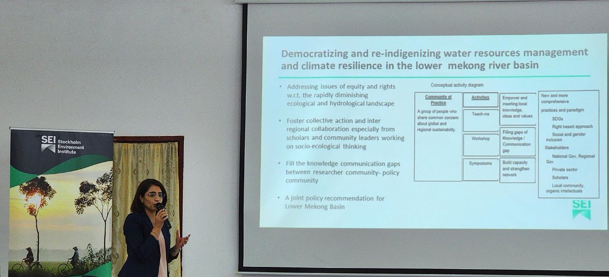 With support from SEI Asia's strategic collaborative fund, <a href="/nuolofficial/">National University of Laos (ມະຫາວິທະຍາໄລແຫ່ງຊາດ)</a> held a symposium on water management and climate resilience in the #Mekong river, drawing on consultations from Laos, Thailand, Vietnam and Cambodia for policy recommendations. 
#Collab4Impact #SDG6 #SDG17