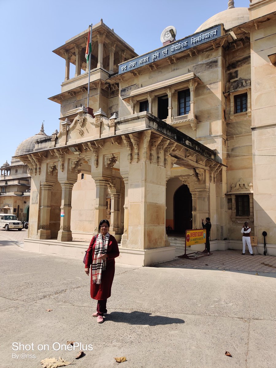 drNSSangwan's tweet photo. Brief visit to Chandra Shekhar Azad University of Agriculture and Technology, Kanpur. Main building was built more than hundred years ago (Edwin Lutyens style,1893-1900 wikipedia)
#IIPRvisit
#csauniversity https://t.co/sGlLSUNQMn