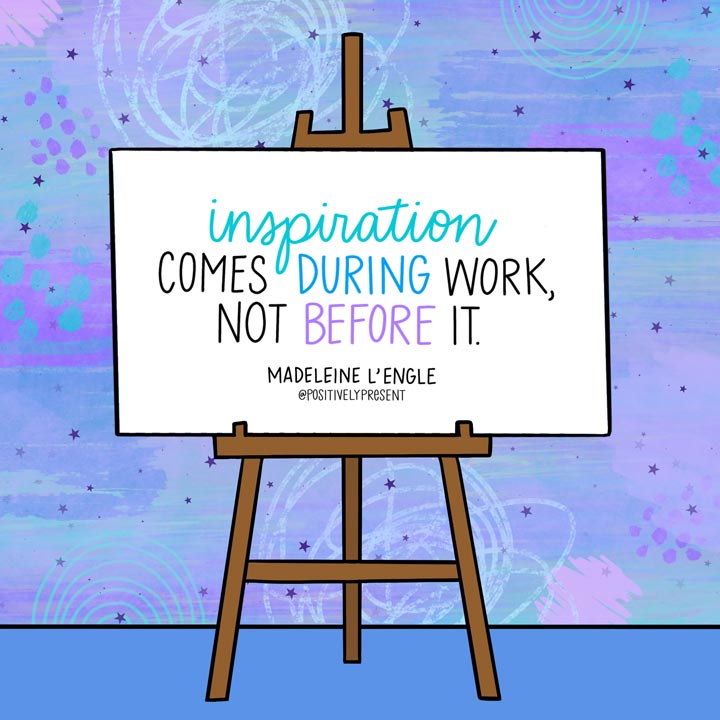 Road2Innovation's tweet photo. "Inspiration comes during work, not before it." - Madeleine L'Engle #Creativity4Ed #21stCenturySkills #education #VAis4Learners #edutwitter #creativity #leadership #quote https://t.co/nxEUT1HtQq