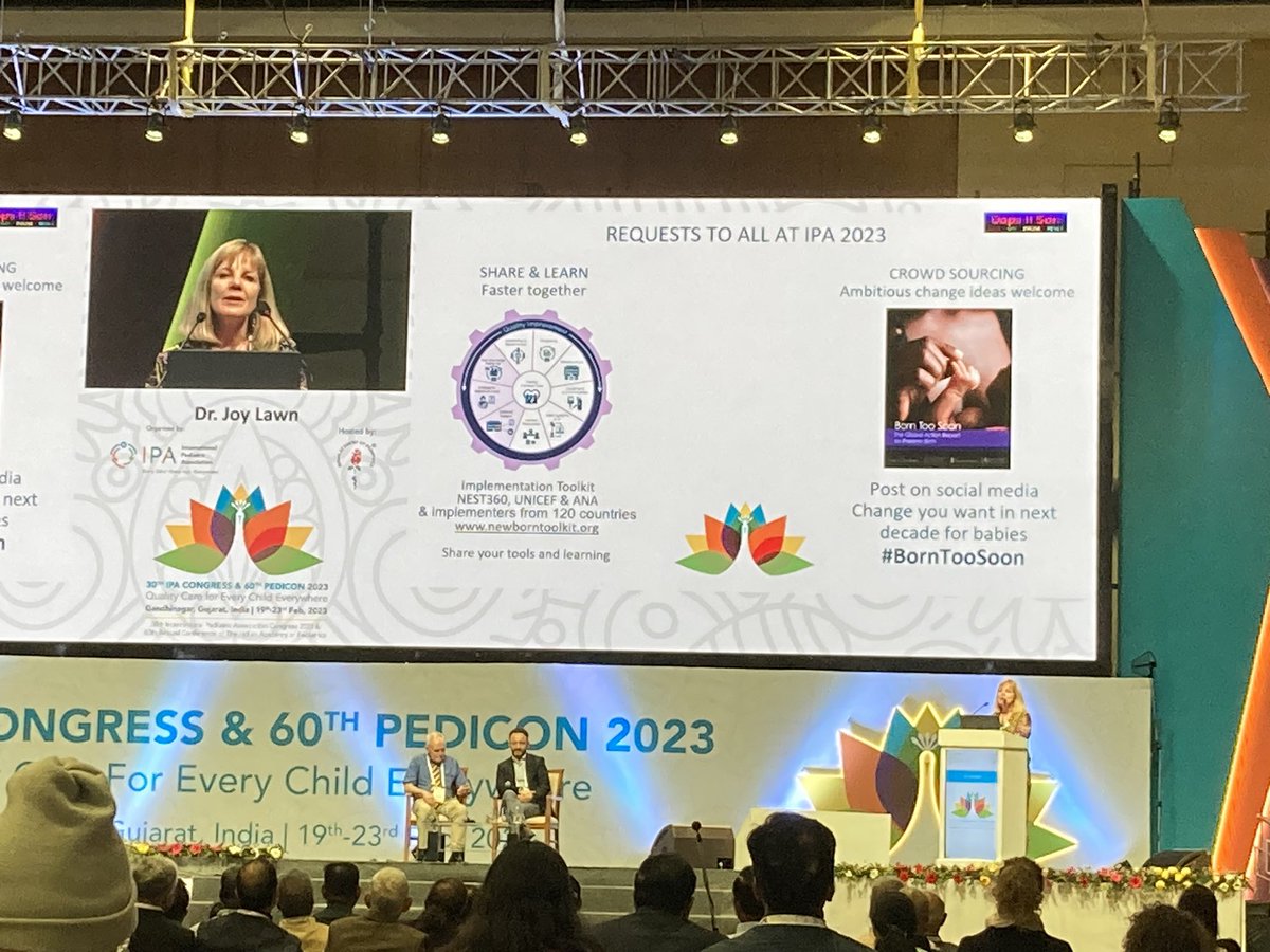 We need to be more ambitious and focus on at-scale, context-specific implementation. 

Right data, right people at the table, communicate in the right way to build an investment case for better #newborn care

Powerful message from <a href="/joylawn/">Prof Joy Lawn</a> 

#BornTooSoon <a href="/ipa_congress/">30th International Pediatric Association Congress</a>