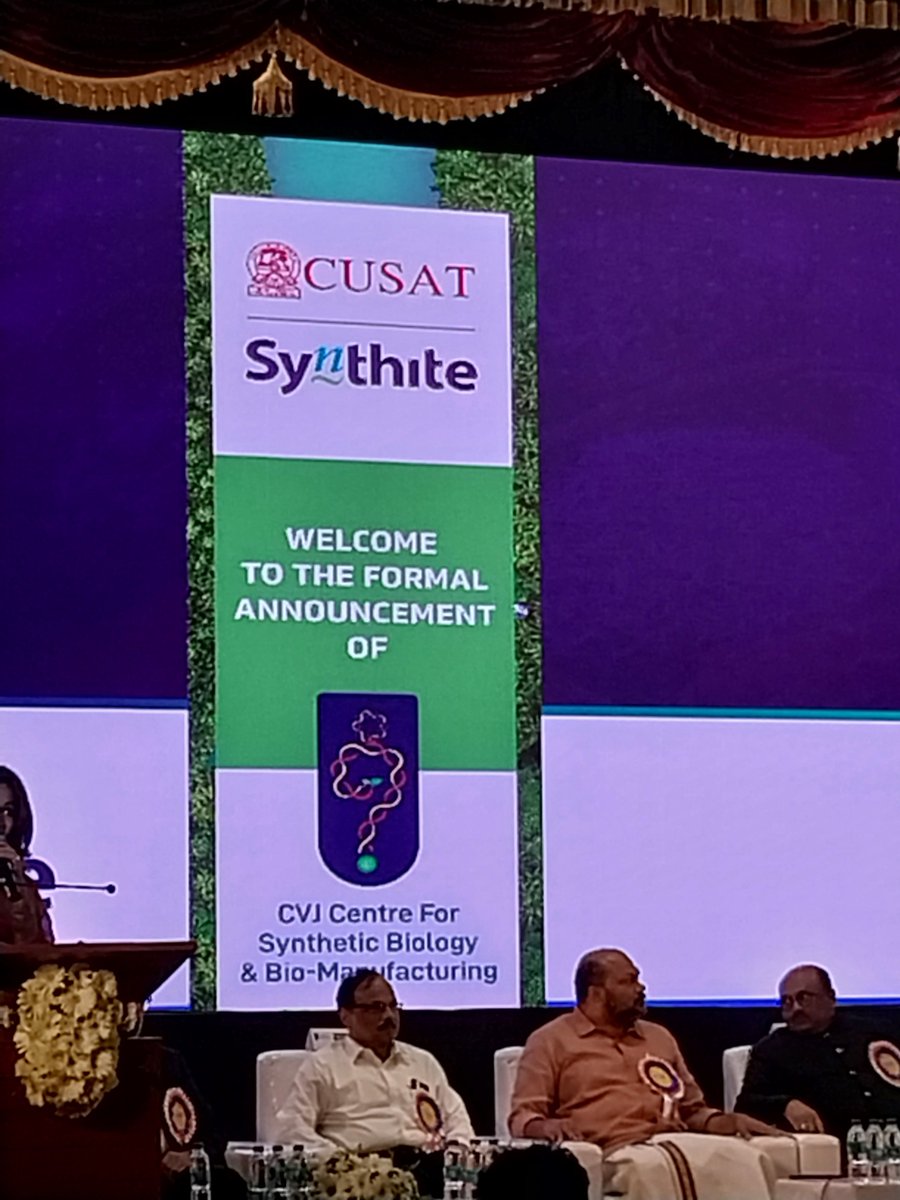 CVJ Centre for Synthetic Biology &amp; Biomanufacturing, perhaps India's first centre for synthetic biology.  Tie-up between <a href="/synthite_ltd/">Synthite</a> and Cusat, two institutions that celebrated their golden jubilee recently.