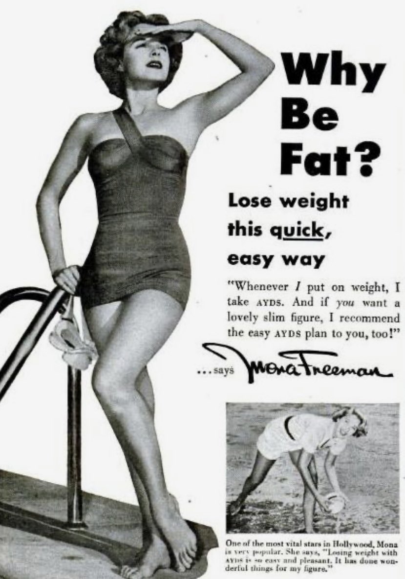 The_East_End's tweet photo. More vintage adverts…
Ladies! Diet - Put on weight… Diet - Put on weight… For pity’s sake American advertisers, make your bloody minds up… #eastend #humour #Advertising #history #Diet #weightlosstips #putonweight https://t.co/SMH4DUoojX