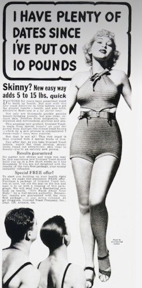 The_East_End's tweet photo. More vintage adverts…
Ladies! Diet - Put on weight… Diet - Put on weight… For pity’s sake American advertisers, make your bloody minds up… #eastend #humour #Advertising #history #Diet #weightlosstips #putonweight https://t.co/SMH4DUoojX