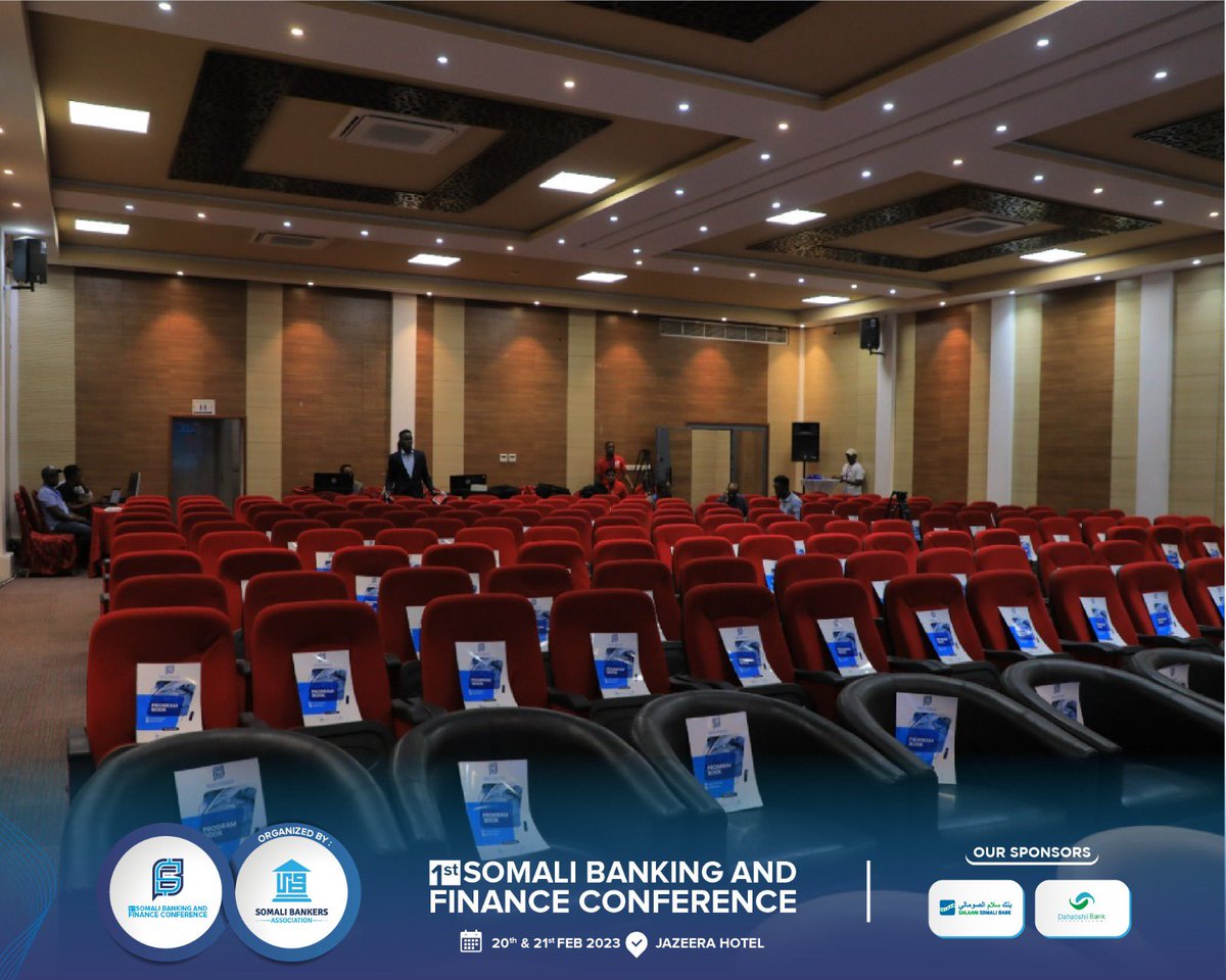 HassanIstiila's tweet photo. All is set for the 1st annual Somali banking &amp; Finance conference , whose objectives include  attracting Foreign direct investment  in the Islamic banking and finance industry. #SBFC #Somalia https://t.co/WDmCZnIZx6