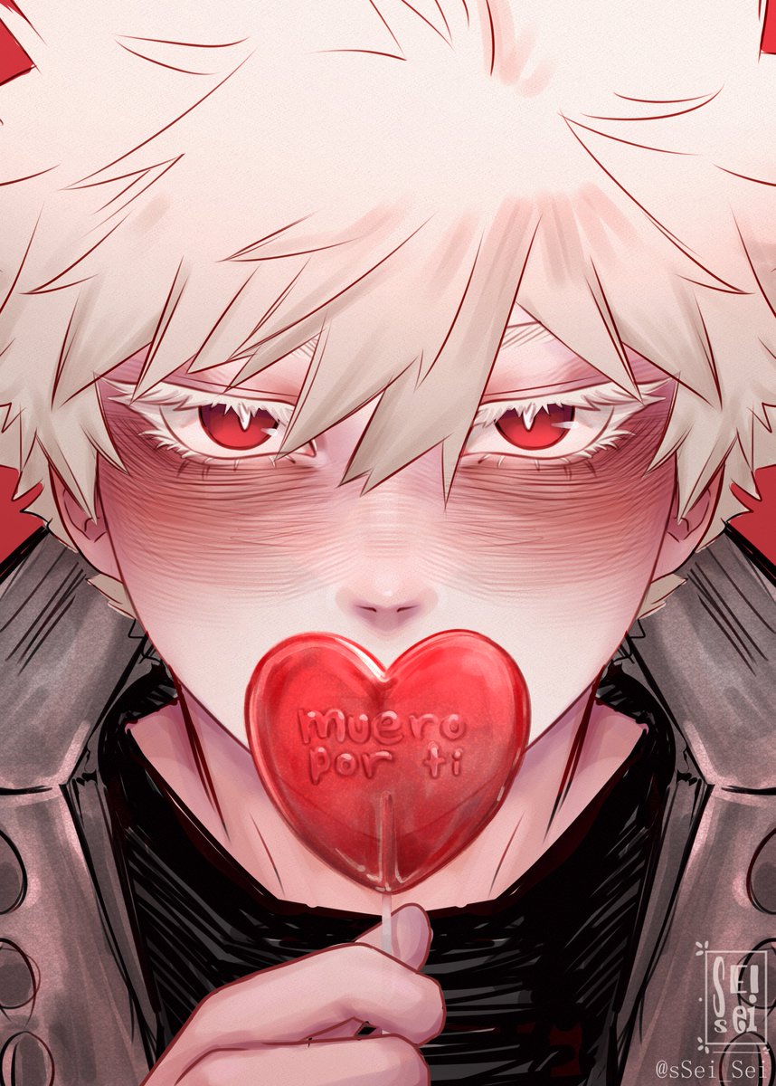 爆豪勝己 「olvide hacer un dibujo para san valentin」|丂乇丨CLOSED COMMISSIONSのイラスト