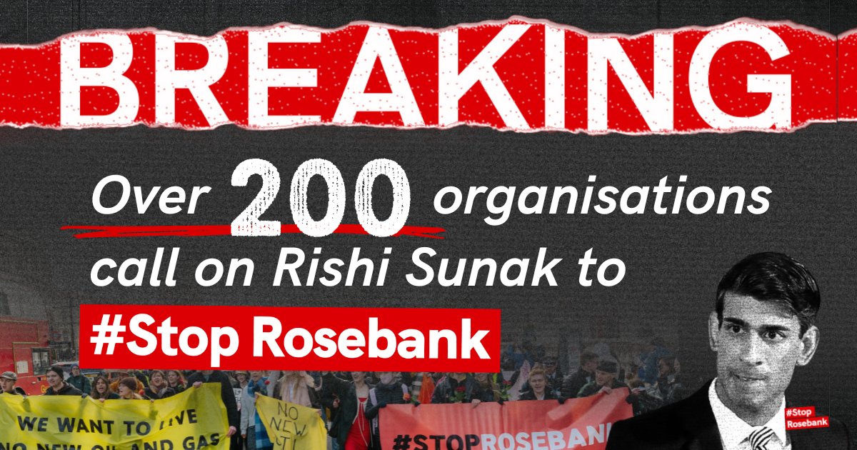OVER 200 orgs alongside <a href="/vanessa_vash/">Vanessa Nakate</a> <a href="/frankieboyle/">Frankie Boyle Updates</a> and <a href="/AURORAmusic/">AURORA</a> are calling on <a href="/RishiSunak/">Rishi Sunak</a> and <a href="/grantshapps/">Rt Hon Sir Grant Shapps</a> to:

🚫 #StopRosebank
💯 End all new oil &amp; gas in the North Sea
⚡️ Invest in energy efficiency &amp; renewables

Read the full letter: stopcambo.org.uk/updates/stopro…