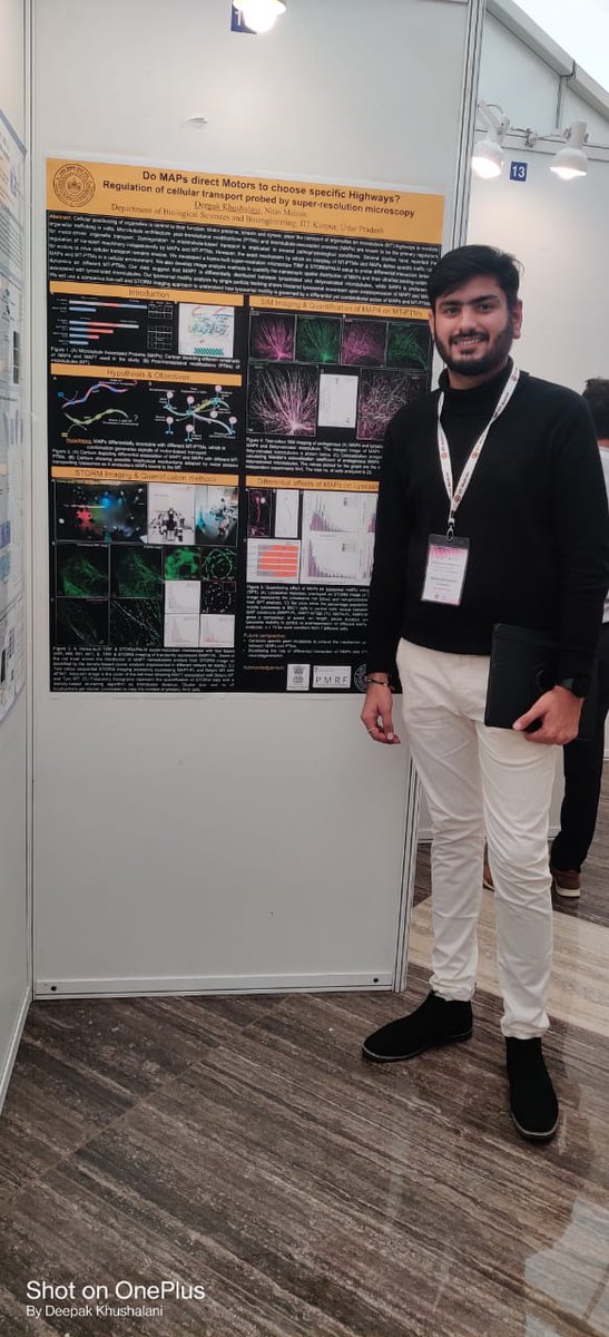 Nitin Mohan (@nitinrammohan) on Twitter photo Happy to share, Deepak <a href="/Khushalanidk/">Deepak Khushalani</a> , PhD student from our lab received the Best Poster Award at the Annual PMRF (Prime Minister's Research Fellowship) Symposium 2023 for his research work -Regulation of cellular transport probed by super resolution microscopy. Happy to share, Deepak <a href="/Khushalanidk/">Deepak Khushalani</a> , PhD student from our lab received the Best Poster Award at the Annual PMRF (Prime Minister's Research Fellowship) Symposium 2023 for his research work -Regulation of cellular transport probed by super resolution microscopy.