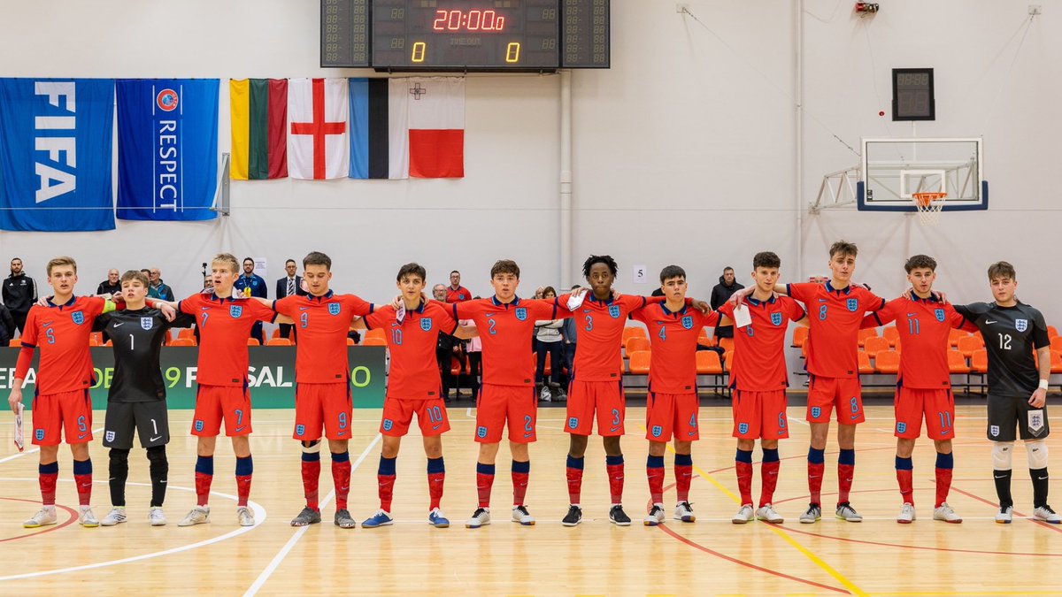GameDayStack's tweet photo. One month ago today, @EnglandFutsal defeated Lithuania 3-0 to qualify for the main round of the UEFA Futsal U19s with three wins from three! 

🇮🇹 Main round coming 🔜 https://t.co/zxY8xUbNEC