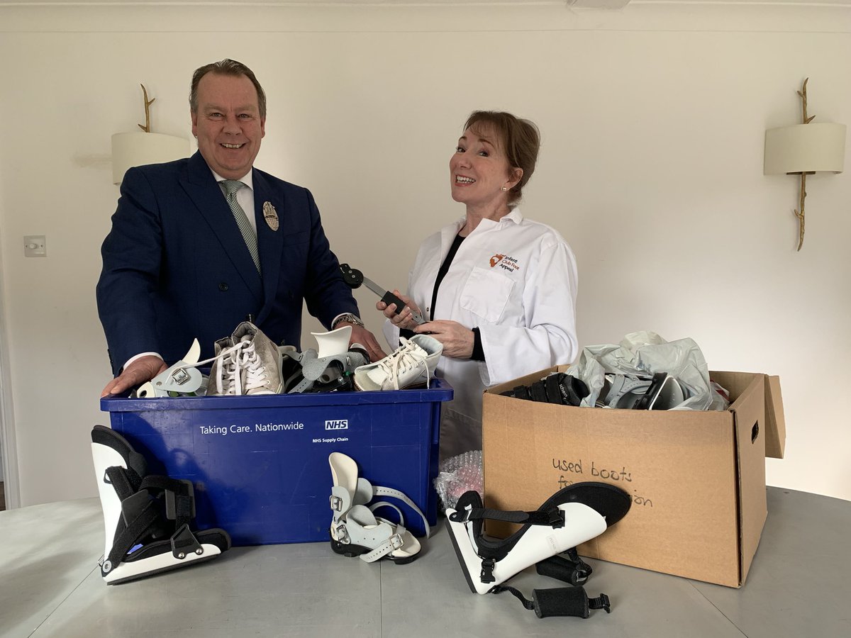 Delivered Cornish donations to Dr Hawkins #infantclubfootappeal