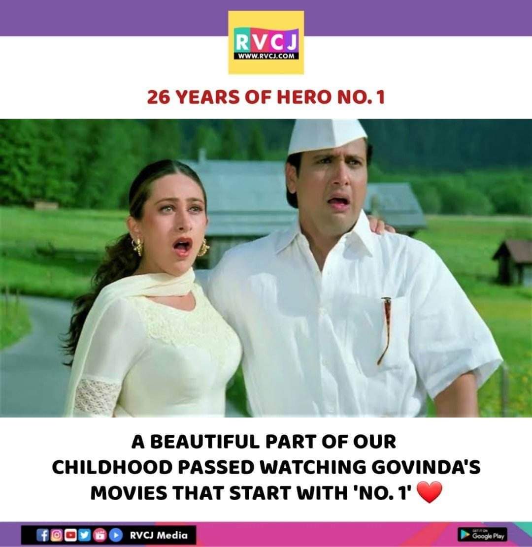 26 Years of Hero No.1

#herono1 #govinda #rvcjinsta #rvcjmovies