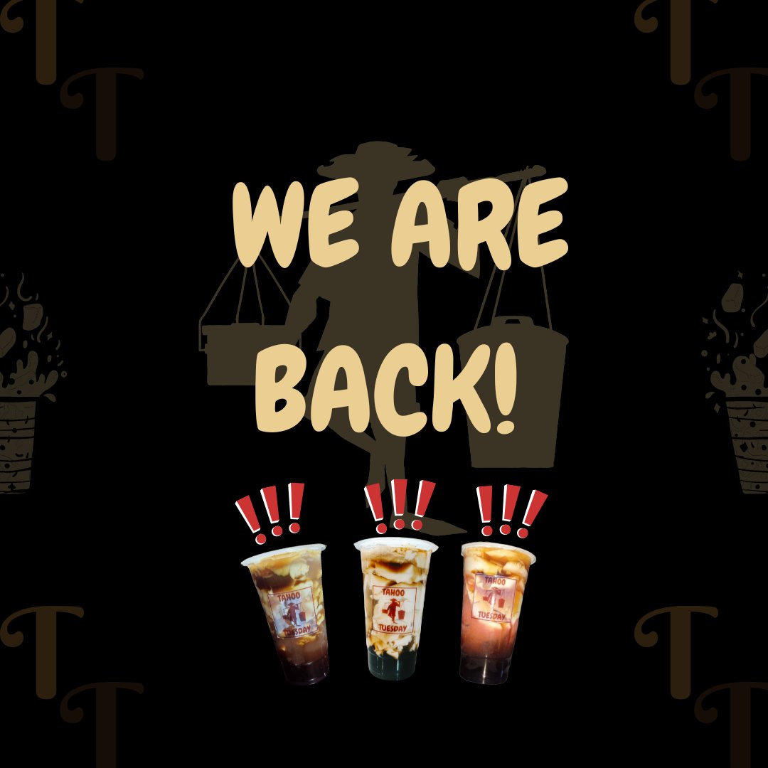 Tahoo_Tuesday's tweet photo. TODAY'S THE DAY, MGA KA-TT!
WE ARE KNOW OFFICIALLY OPEN!
Place your order by messaging us the following details
Name:
Order:
Contact No.
Location:
Get Yours Now!
#tahootuesday
#morethantahoo
#taho
#business #startups #food #pinoy #healthylifestyle #health https://t.co/UdSgpIEFLm