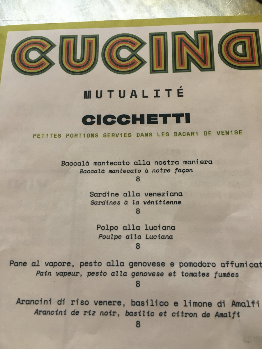 thewinetattoo's tweet photo. What a cosmopolitan! @winewankers @pietrosd @CHARLIEWINES @winematcher A taste of #Italy before leaving #Paris for #Bruges at @Alain_Ducasse1 #Cucina restaurant. Surprising #wine from #Molise paied with new chef's delish #fregola #pasta black cabbage & smoked eel @DivaVinophile https://t.co/unz7L6HkxJ