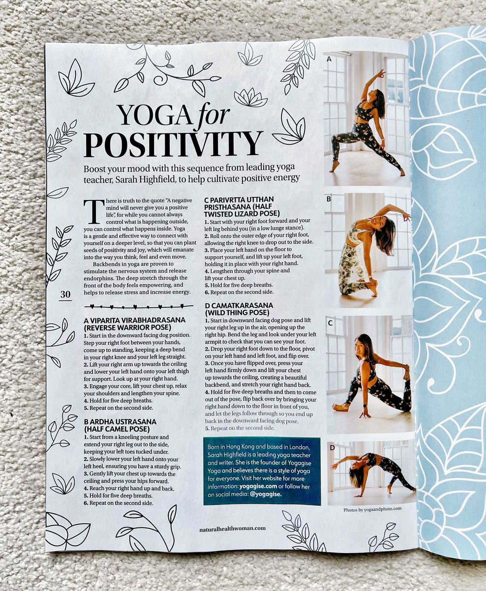 yogagise's tweet photo. Thank you @natural_mag for featuring me in your yoga magazine this month ๐๐ง๐ปโโ๏ธ
๐ธ #YogaAndPhoto
๐ @mandukayoga
#NaturalHealthMagazine #NaturalHealthWoman #Yogagise #YogagiseYoga #LondonYogaTeacher #LondonYoga https://t.co/xnqLLRLdeH