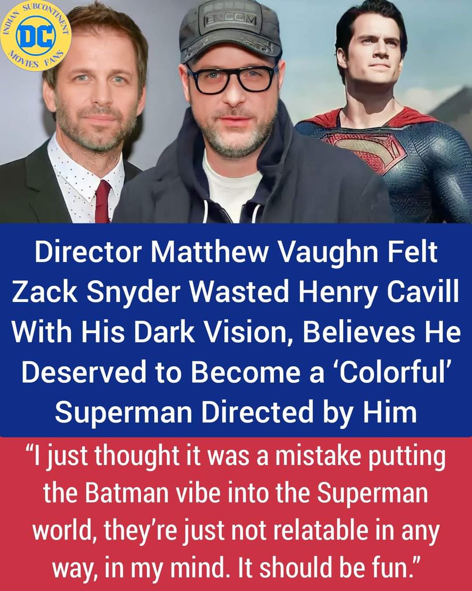 Nah, sorry #matthewvaughn we already seen supes in his funny joy and colorful mode long ago in Richard Donner's superman series from 1978 & bryan singer SR 2006 😂😜 and many more, but now the mature generation wants something different, dark & hilarious.