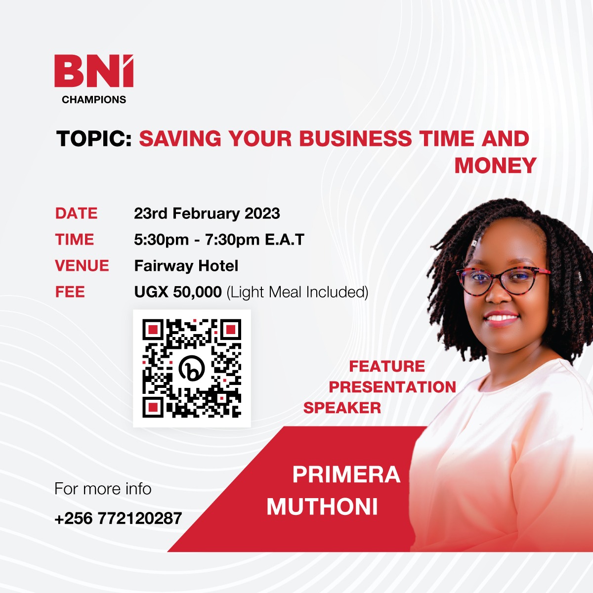 Business Network International Uganda (@BNIuganda) on Twitter photo 2023-02-21 07:44:47 This week at BNI: Join a BNI meeting this Thursday at 5:30pm at Fairway Hotel as we listen to this week's feature presentation from @muthonp #bnireferralsatwork, #bnireferralsource, #bnireferralsinmotion This week at BNI: Join a BNI meeting this Thursday at 5:30pm at Fairway Hotel as we listen to this week's feature presentation from @muthonp #bnireferralsatwork, #bnireferralsource, #bnireferralsinmotion