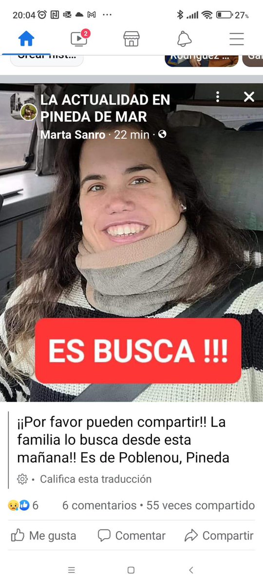 ⚠️La Carla ha desparegut. Si sabeu alguna cosa truqueu-nos al 937629600. Gràcies  per ajudar!!!