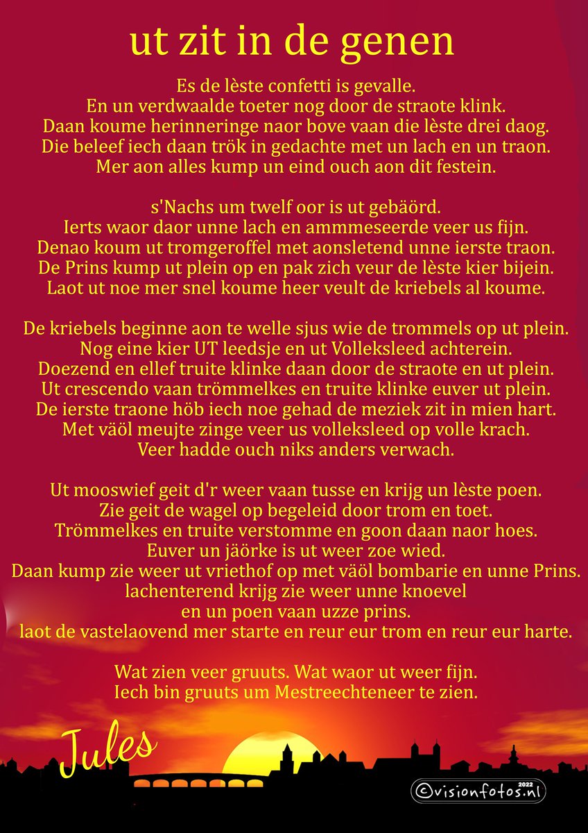 visionfotosnl's tweet photo. Ut zit in de genen.
#vastelaovend #carnaval #aswoensdag #asselegoonsdag #vastenavend #beerenhiering #mestreech #visionfotos https://t.co/bqGDHGL7uf