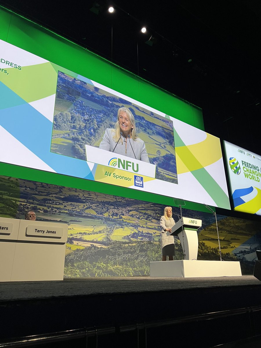 Delighted to represent <a href="/NFUNotts/">NFU Notts</a>, @NFUEastMidlands and <a href="/NottsYFC/">Notts Young Farmers</a> attending the #NFUConference #NFU23 Fantastic opening address from our President <a href="/Minette_Batters/">minette batters</a>