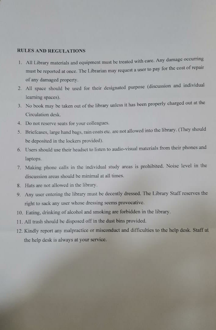 All students should please note that, the PREMPEH ll Library has started its 24-hour service ahead of preparations towards the mid semester examinations. The 24hr service is from Monday, 20th February, 2023 to Sunday, 5th March, 2023. 

Attached is the Library’s Dos and Donts📌