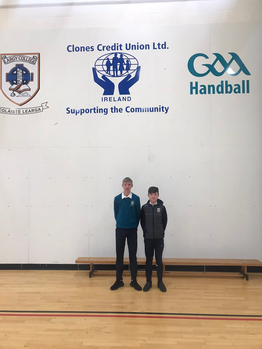 Well done to TY futures leaders Nathan McGovern &amp; Caolan McCaffery who refereed at half time at the Monaghan v Donegal match on Sunday.