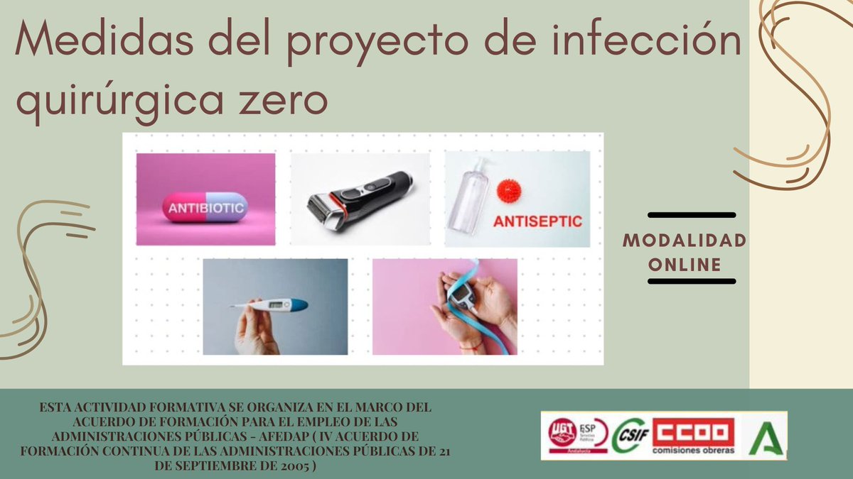 UIFORMACION_CHT's tweet photo. 📌Actualízate en el  proyecto Infección de Quirúrgica Zero #IQZ con el fin de reducir la incidencia de infección quirúrgica  en pacientes intervenidos @TorrecardenasHU 

☑️Inscripciones abiertas 

 🗓️   1ª ED: 13/03/2023 - 27/03/2023
💻 On-line
✍️ https://t.co/bTqvaeTejy https://t.co/KamxZBFspR