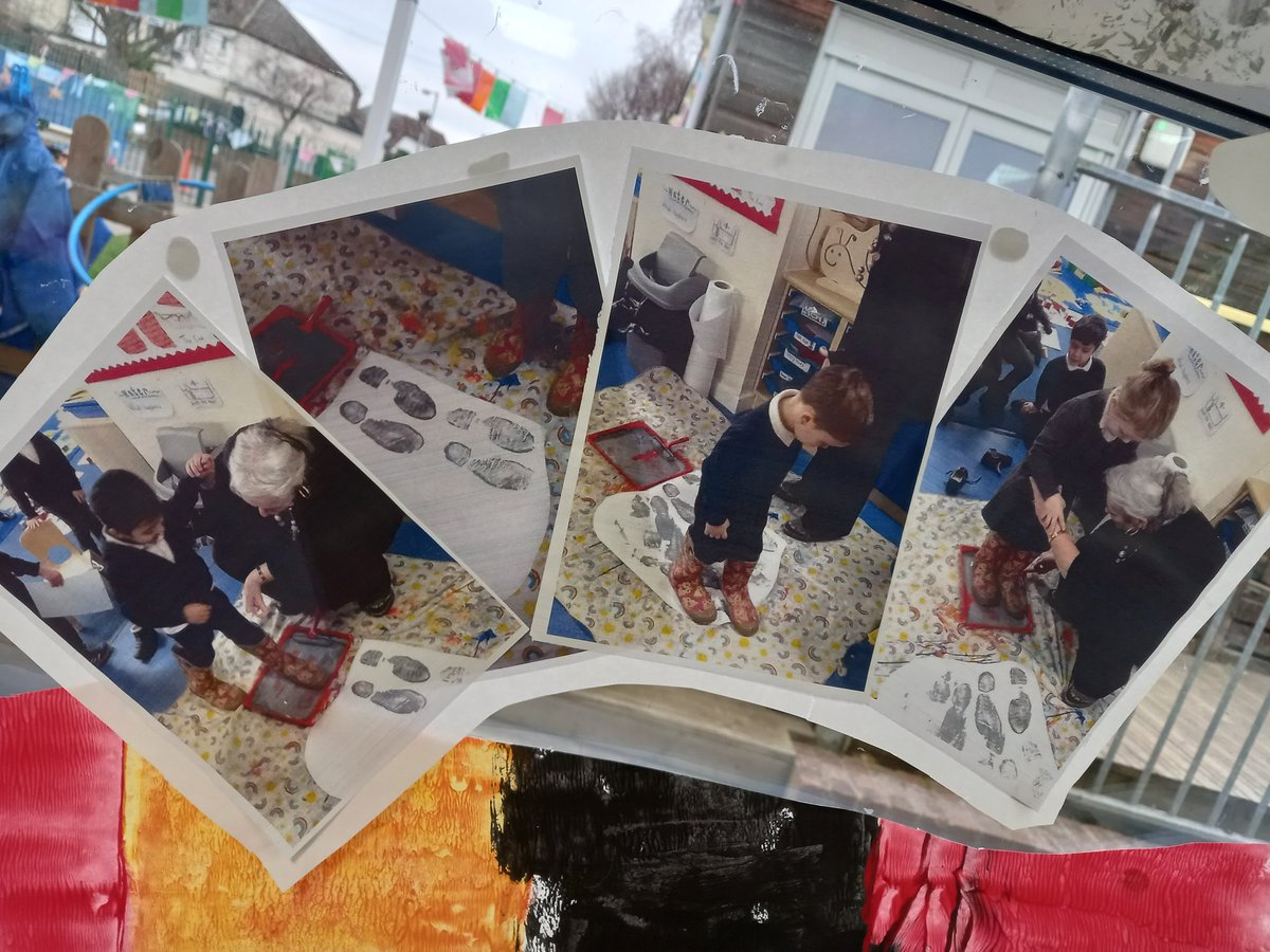 NurseryAPS's tweet photo. The children in Nursery had great fun 'Welly printing' to create some giant pieces of artwork!
They even matched their movements to 'stomp like an elephant' and 'prowl and roar like a tiger'.
I can't wait to see what we get up to next! https://t.co/whMNeiyuxl