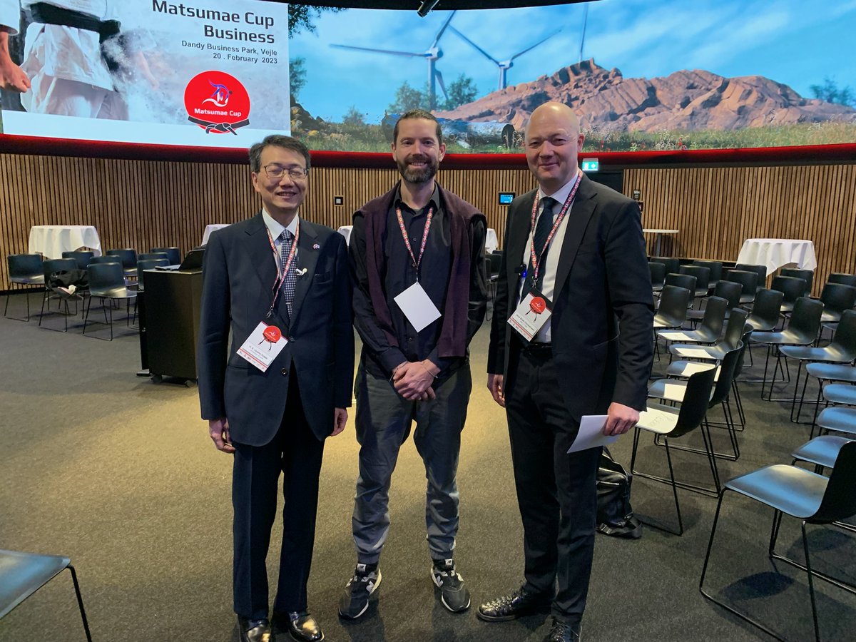 🇯🇵 Konnichiwa! ... Today the mayor of the Danish municipality Vejle, Jens Ejner Christensen, welcomed the Japanese ambassador, H.E. Uyama Hideki, and a Japanese delegation to the Matsume Business Cup, aiming to present the most promising Danish welfare and health tech solutions!