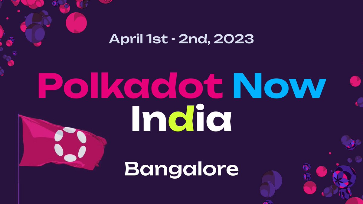 sora_xor's tweet photo. 👉 @Polkadot Now India in Bangalore on April 1st-2nd

Excited to meet all old and new SORAnauts at @PolkadotNowInd 🇮🇳 soon!

#Polkadot #SORAabChao #𒀭 #ValueFreedom https://t.co/fcVCTUCtMb
