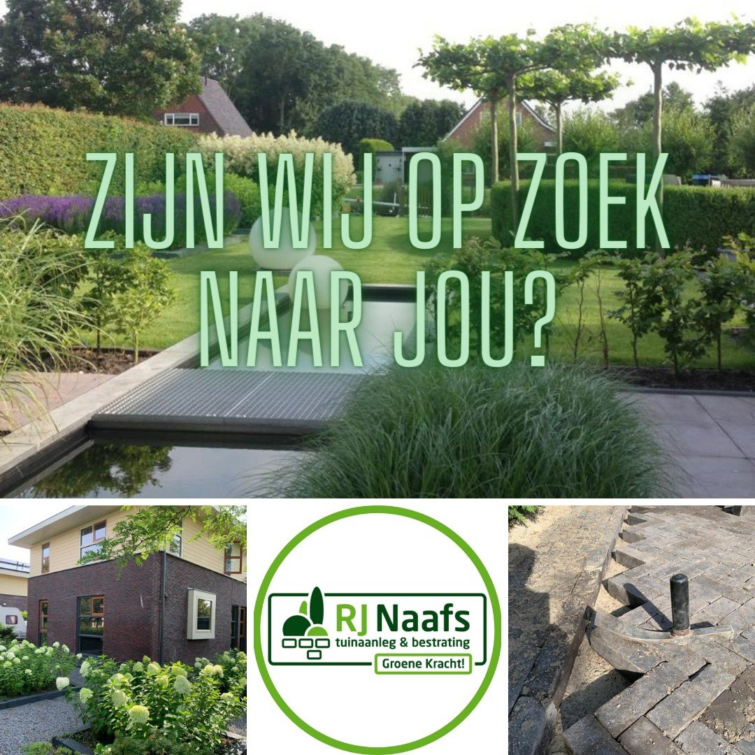 Hovenier gezocht!! – Naafs Tuinaanleg &amp; Bestrating – #Tjuchem

Zie vacatures-delfzijl.nl/index.php/vaca…