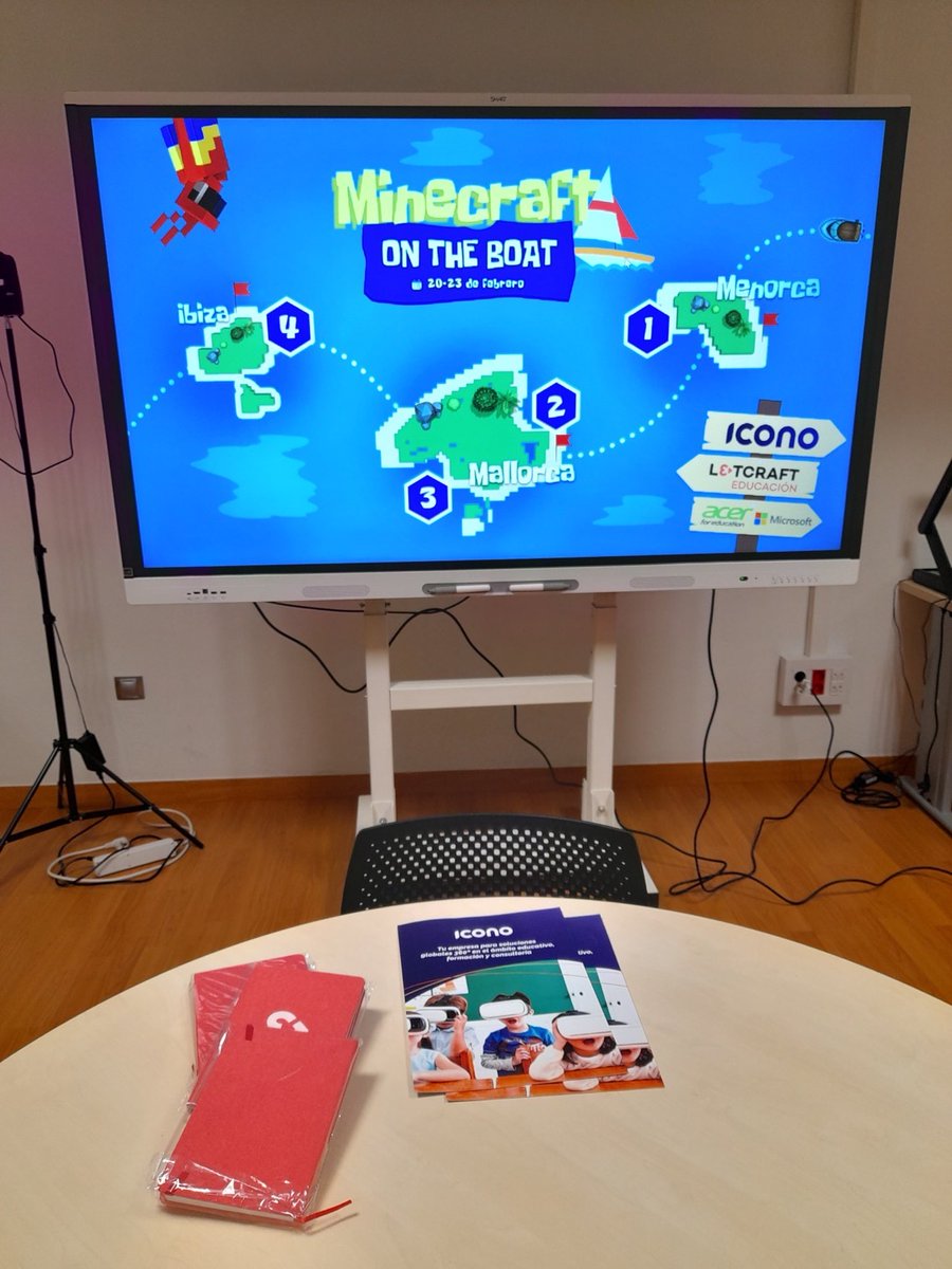 ibsteam_caib's tweet photo. Ahir va tenir lloc Minecraft on the Boat primera aturada a les Illes Balears el món #MinecraftEdu arriba a les aules per oferir aprenentatges competencials i motivadors.
@EDUN_IB @Icono_edu @MicrosoftEduEsp
@L3TCRAFT_EDU @lmggr #graciesdocents https://t.co/j8R7OnF06y