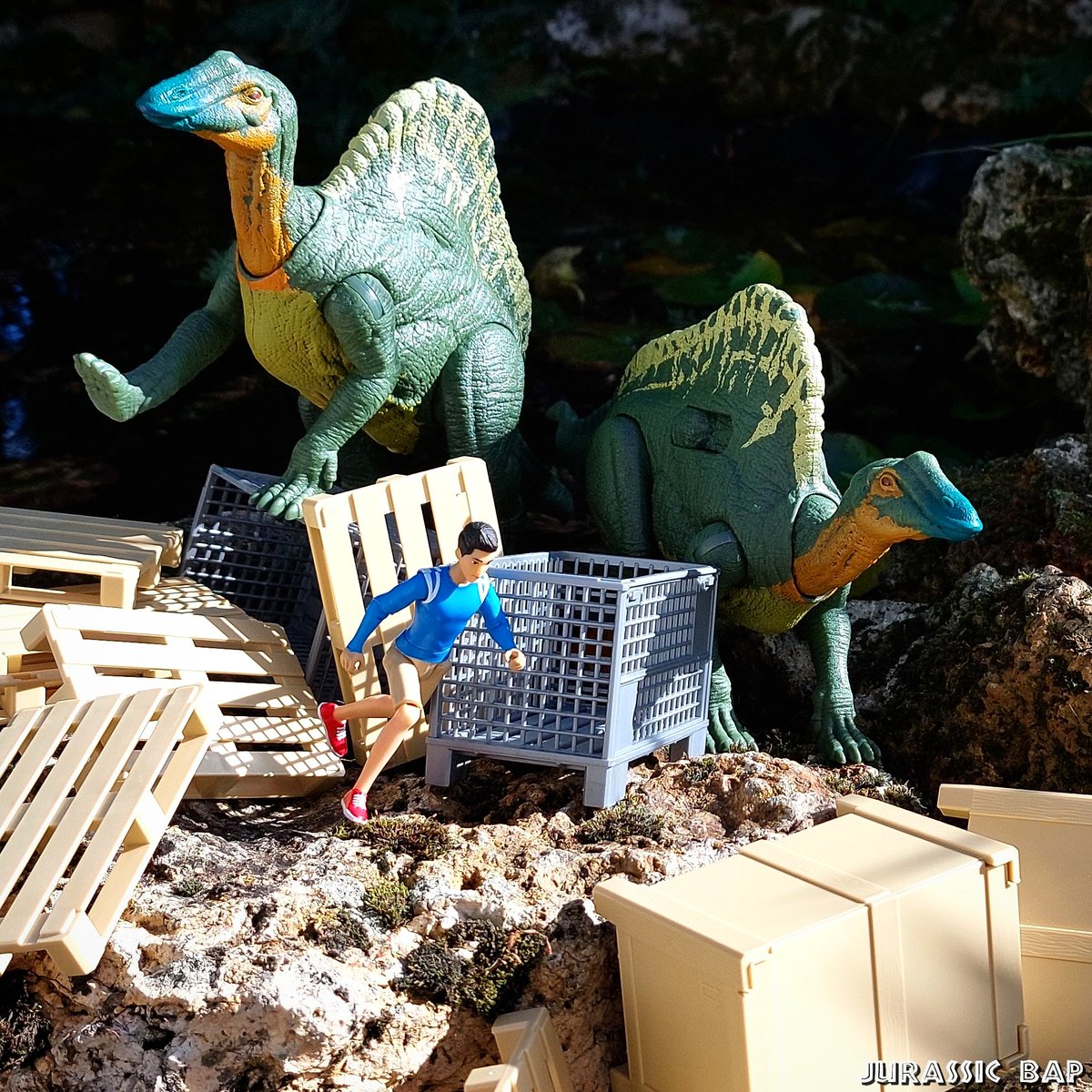 JurassicBap's tweet photo. Dock encounter! @jurassicworld @mattel #JurassicWorld #TheParkIsOpen
#JurassicPark #IslaNublar #CampCretaceous #TheCampIsOpen #Mattel #MattelJurassicWorld #Dinosaur #Ouranosaurus https://t.co/Ghb25w6JNf