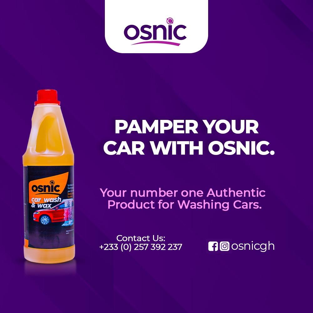 OsnicGh's tweet photo. Pamper your car with osnic car wash &amp; wax and prevent your cars paint from decoloring.
Go the right way- Choose osnic car wash &amp; wax!

Please call or WhatsApp us on 025 739 2237 to
purchase yours.

#cars #osniccarwashandwax #osnicgh #carwash #sales #osnic https://t.co/WY1uqmC6q0